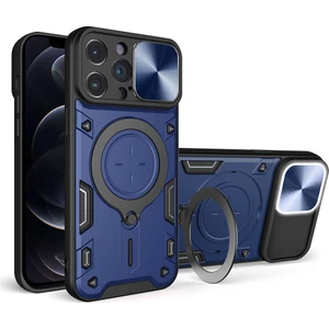 Xstep Case Xstepcase Apple iPhone 12 Pro Max 6.7lik Slayt Kamera Kapağı Geri Kılıf Ücretsiz Döndürme Kickstand Pc + Tpu Telefon Kapağı (Yurt Dışından)