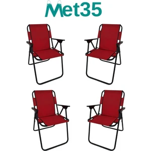 MET35 Katlanır Piknik Sandalyesi-4lü