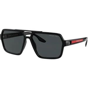 PS 01XS 1AB02G 59 Linea Rossa Polarize Erkek Siyah Güneş Gözlüğü