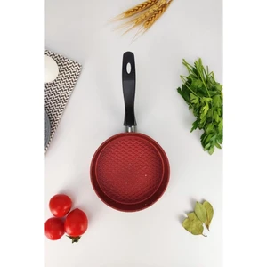 Alüminyum Döküm Mini Yuvarlak Tava Kırmızı - MNB05532