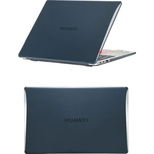 Huawei Matebook D16 2023 Uyumlu Kılıf Koruyucu Kapak Parlak Şeffaf Tasarım Hava Kanallı Tam Koruma