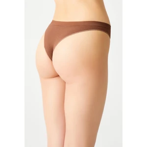 Los Ojos Kahverengi Fitilli Seamless Brezilya Modeli Külot Ribbed Brasil