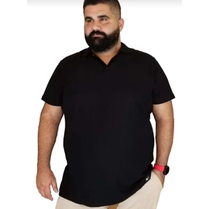 Erkek Büyük Beden Polo Yaka Cepsiz Spor Tişört