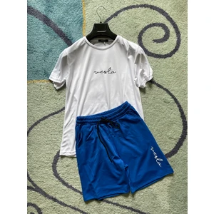 Kappa Kumaş El Yazısı Baskılı Erkek Spor Şort Tshirt Eşofman Takımı