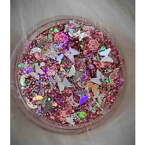 Hb Tasarım Glitter Simli Kelebekli Far - Yüz ve Vücut Simi