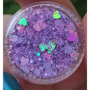 Hb Tasarım Glitter Simli Far Lila