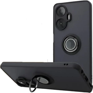 Kılıfshop Realme C55 Kılıf Montreal Yüzüklü Standlı Arkası Buğulu + Ekran Koruyucu
