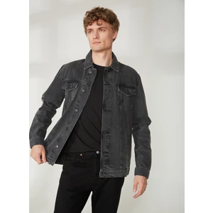 Gömlek Yaka Düz Antrasit Erkek T-Shirt E-Irına