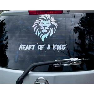 Heart Of A King Hologramlı Folyo Kesim Oto Sticker
