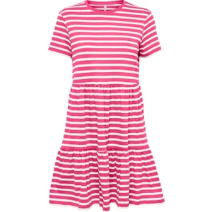 Onlmay S/s O-Neck Peplum Dress Kadın Elbise - 15286934