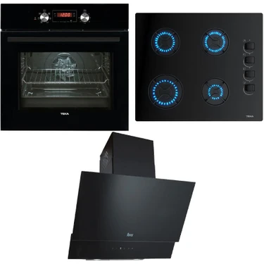 Teka Ankastre Set, Chef 5, Hak 625 Bk Ankastre Fırın, Gbe 64002 Kbc Bk E4 Ankastre Ocak, Atv 60