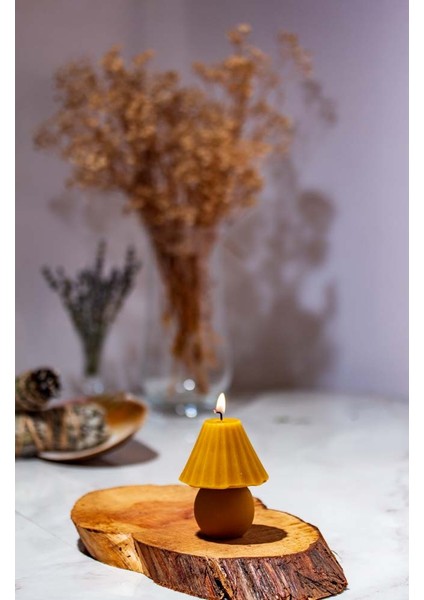 Dekoratif El Yapımı Doğal Balmumu Mum
