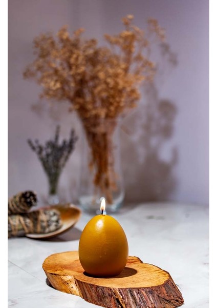 Dekoratif El Yapımı Doğal Balmumu Mum