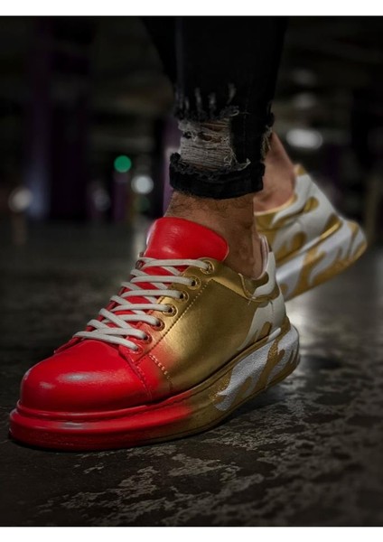 CH254 Bt Erkek Ayakkabı 413 Alv Kırmızı / Altın indirimleri