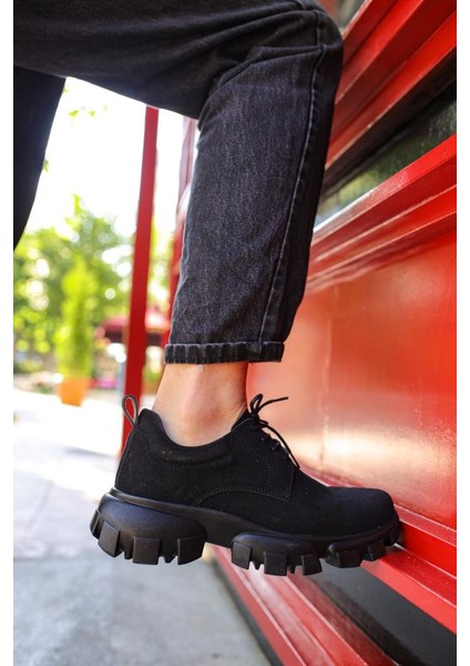 CH093 Süet St Erkek Ayakkabı Siyah modelleri