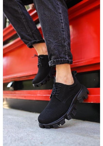 CH093 Süet St Erkek Ayakkabı Siyah fırsatları