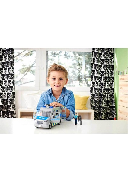 1:20 Figürlü Polis Minibüsü Çocuk Kiti 811