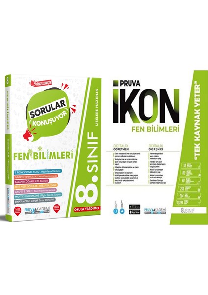 8. Sınıf Fen Bilimleri Soru - Defter Seti 2023 2 Kitap