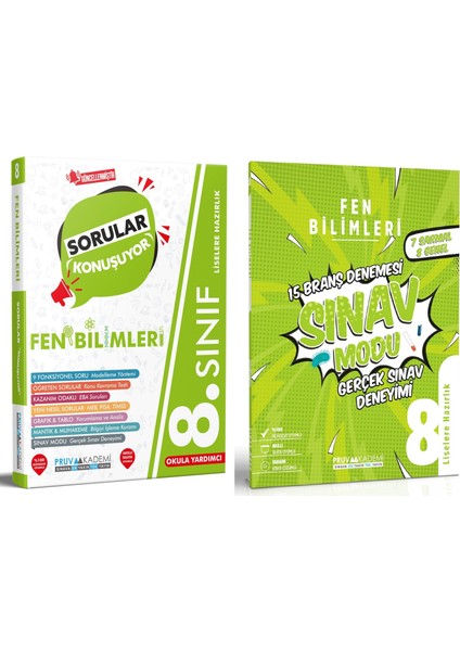 8. Sınıf LGS Fen Bilimleri Sorular Konuşuyor - Deneme Seti 2023 2 Kitap