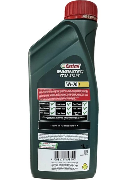 Magnatec Stop-Start E 5W-20 1 Litre Motor Yağı ( Üretim Yılı: 2023 )