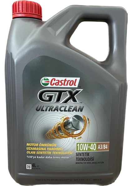 Gtx Ultraclean A3-B4 10W-40 4 Litre Motor Yağı ( Üretim Yılı: 2023 )