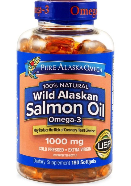 Wild Alaskan Salmon Oil 210 Softgels