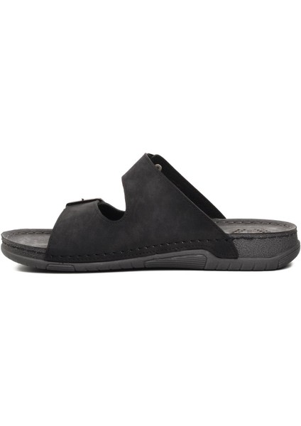 64.002 Siyah Çift Bantlı Erkek Terlik modelleri