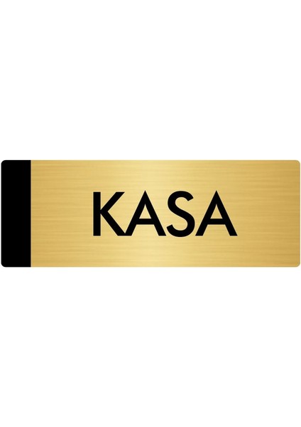 Metal Yönlendirme Levhası Departman Kapı İsimliği Kasa 7 x 20 cm Altın
