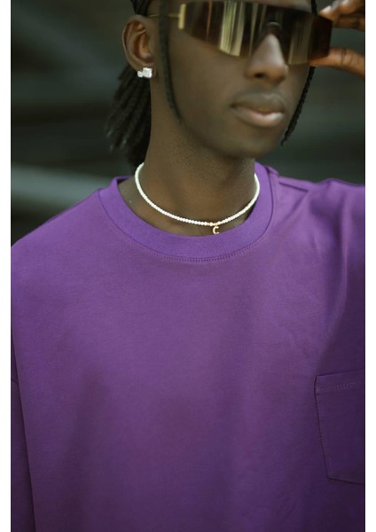 Oversize Pamuklu Bisiklet Yaka Cepli Likralı Erkek Yazlık T-Shirt fiyatları