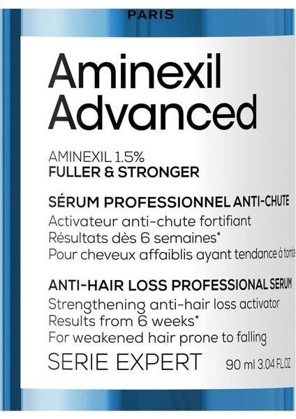Serie Expert Aminexil Advanced Daha Gür & Daha Güçlü Saçlar Için Aktiva