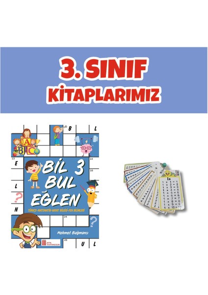 3. Sınıf Bil Bul Eğlen Zincirli Çarpım Tablosu Kartelası