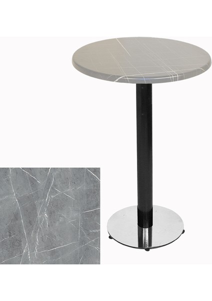 Bistro Masa (Karanfil Werzalit Yuvarlak Q 60CM) - Light Temperado