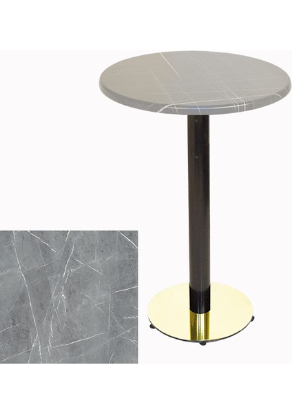 Bistro Masa (Karanfil Gold Werzalit Yuvarlak Q 60CM) - Light Temperado