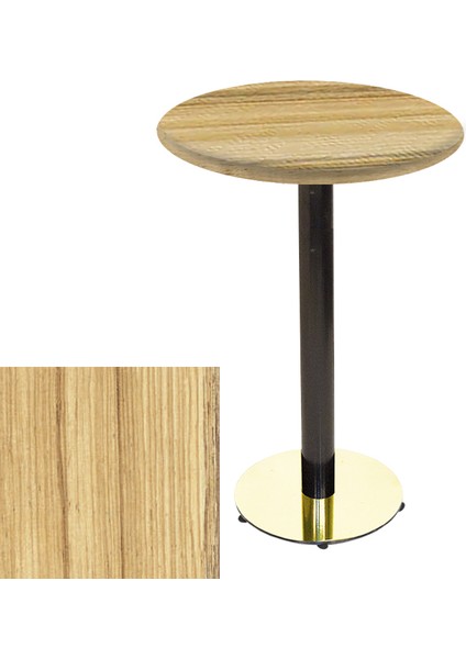 Bistro Masa (Karanfil Gold Werzalit Yuvarlak Q 60CM) - Coco Bolo