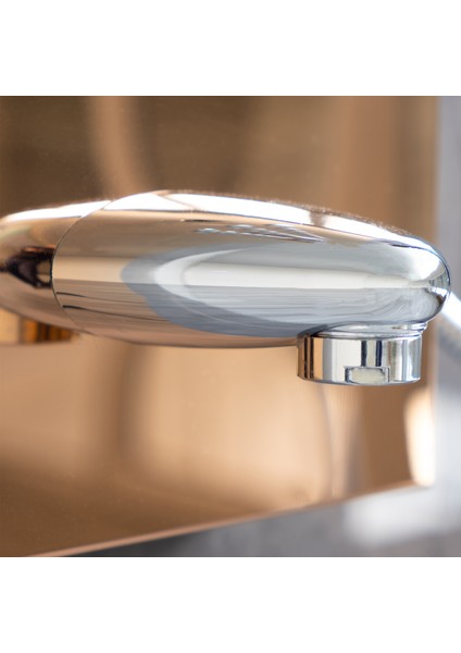 Banora Infinity Lux Duş Paneli, 5 Fonksiyonlu, Paslanmaz Çelik, Tepe Duş, Şelale Sistem, Rose Gold