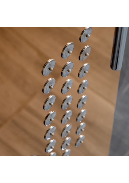 Banora Infinity Lux Duş Paneli, 5 Fonksiyonlu, Paslanmaz Çelik, Tepe Duş, Şelale Sistem, Rose Gold