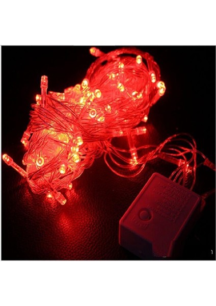 10 Metre Kırmızı LED Işık Kırmızı Ip LED Işık Kablo Işık 220V Fişli Işık Dekorasyon Işığı Noel Işığı