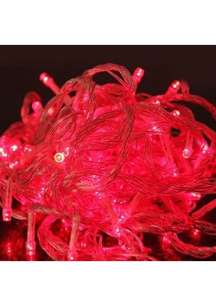 10 Metre Kırmızı LED Işık Kırmızı Ip LED Işık Kablo Işık 220V Fişli Işık Dekorasyon Işığı Noel Işığı fırsatları