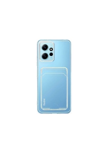 Xiaomi Redmi Note 12 Pro 5g Kılıf Kartlıklı Cüzdanlı Kamera Korumalı Şeffaf Esnek Silikon Kapak