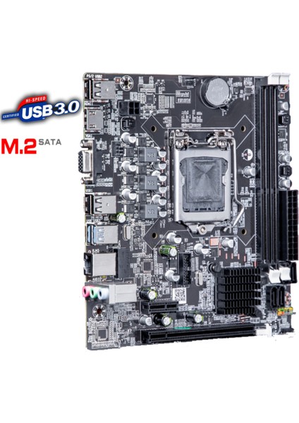 X80 I3-2100 3.10GHZ + 8gb Ram + H61C Anakart 1155PIN + Rainbow Cpu Fan Bundle Motherboard