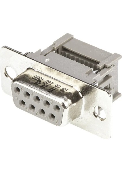 09661187500 D-Sub Konnektörler – 9 Pin Standart Erkek Konnektör, Yüksek Kaliteli Veri Bağlantısı