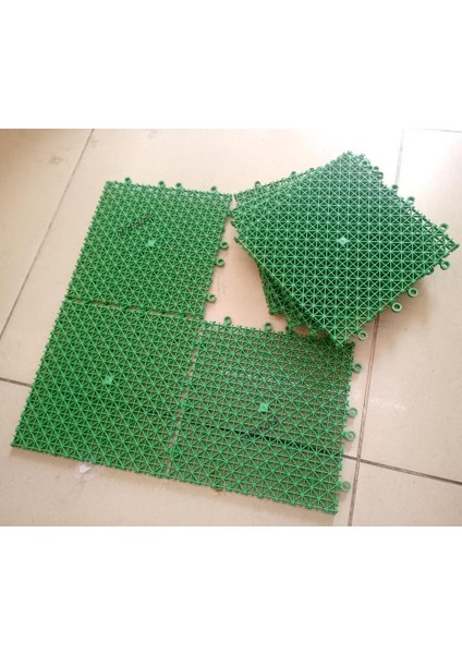 8 Adet 25 x 25 cm Islak Zemin Yükseltilmiş Yer Karosu Toplam 100 x 50 cm Kolay Eklenir Izgaralı Zemin Matı