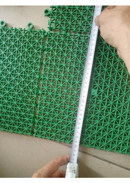 8 Adet 25 x 25 cm Islak Zemin Yükseltilmiş Yer Karosu Toplam 100 x 50 cm Kolay Eklenir Izgaralı Zemin Matı