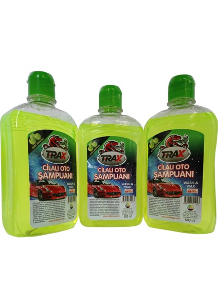 Cilalı, Elmalı Oto Şampuanı Süper Kalite Temizlik 500 ml (3 Adet)