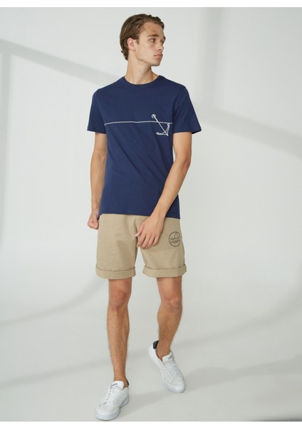 Bisiklet Yaka Lacivert Erkek T-Shirt 232 Lcm 242030 Earl Lacivert fiyatları
