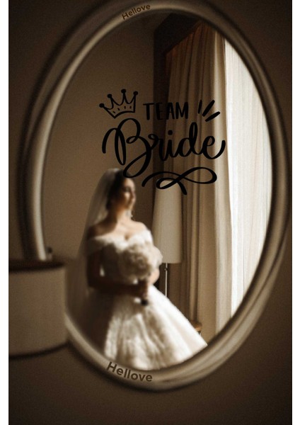 Bride To Be Yazısı Ayna Cam Siyah Sticker Team Bride Sticker Aksesuar Iz Bırakmaz Kolay Yapışır