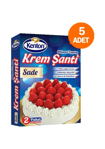 Krem Şanti Sade 150 gr (5 Adet)