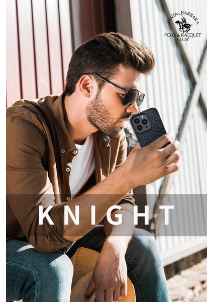Santa Barbara Polo Racquet Club iPhone 13 Pro Max Knight Deri Kapak - Kırmızı