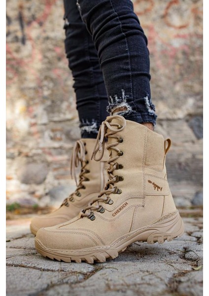 Chekich CH051 Süet Km Erkek Bot Kum modelleri