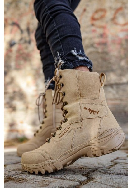 Chekich CH051 Süet Km Erkek Bot Kum indirimleri